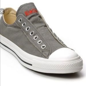 Converse Grey laceless Sneakers